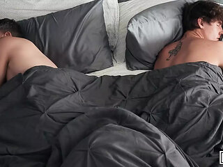 MEN - Sam Holister And Jake Preston Hook Up Quietly While Sam's Boyfriend In The Next Room