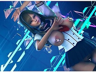 Luxurious schoolgirl fantasy in teasing dance