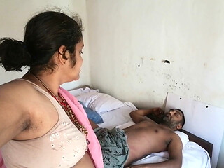 Desi wife goes looking for mother-in-law's helping hand and all she did was a helping handjob for father-in-law