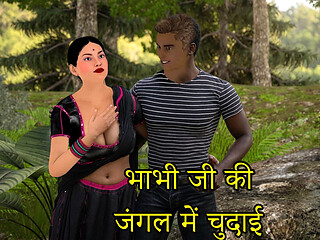 Devar Catches Indian Desi Bhabhi Fucking Her Boyfriend in the Jungle Then She Satisfies Both of Them