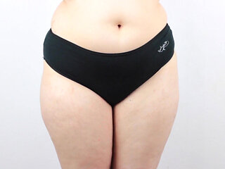 Try on plus-size panties under 2$, part 3