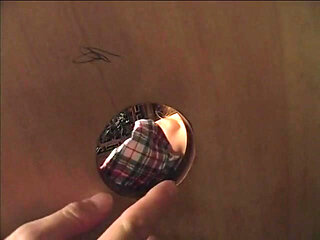 Pretty Babe Gets Facialized in the Gloryhole Confessions Cabin