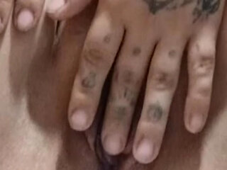 Karina Garc&iacute;all masturbates in the bathroom