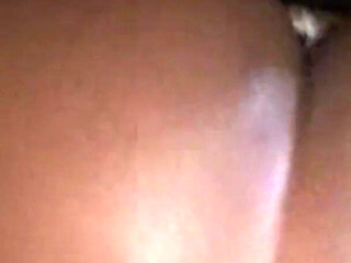 *Throwback* Ebony milf catches a big load in her mouth