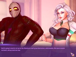 Sci-fi sex game playthrough with aliens featuring Sexxygaming in Subverse