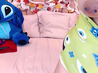 Inked BBW Slurps Dildo Before Pounding Herself With It