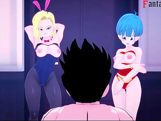 Android 18 and Bulma team up to fuck Gohan  DragonBall Zex Series