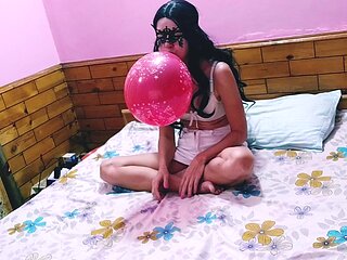 I Want to Stick My Dick Into Her Sexy Slut Filling Balloons