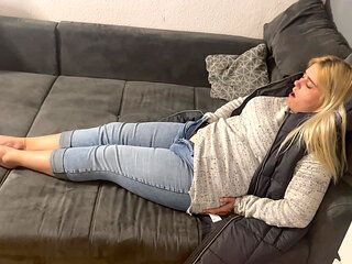 Blonde girl gets it several times under observation before she is fucked wildly.multiple orgasms tremble twitch moaning horny wet hot