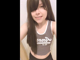 Petite Cute Latina Girl Riding Huge Dildo! (it Didnt Fit Her Tiny Pussy)