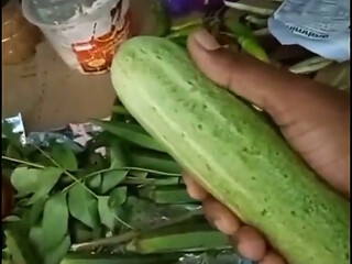 Malayali Lady Cucumber in Puzzy