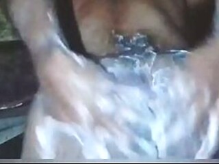 Hot amateur GF enjoys ice cream on her ass from a black guy