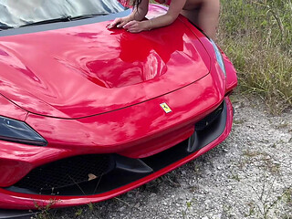 College Babe Ivy Ireland Cheats on Her Boyfriend with Rich Guy Teddy Tarantino in His Ferrari