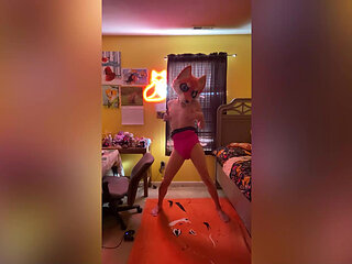 Foxxo's Redesigned Striptease (and Milking)