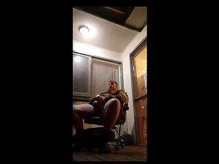 Step Sister Had Setup a Camera Outside and Caught Me, and She Does Catch Me Mid Session.