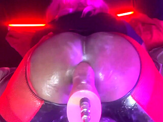 Femboy Ass Destroyed by Fuck MAchine - Sloppy Gaping Hole