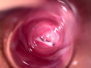 My stepsister show what is deep inside her teen creamy pussy