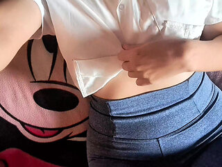 Curious Anal Test for the First Time and Screams with Pleasure"