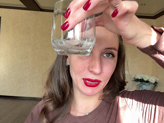 Uvula Spit Close-up POV