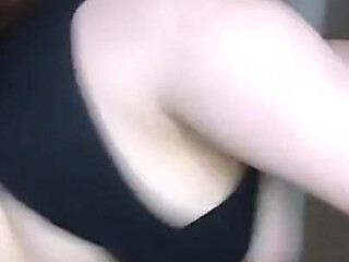 Shaking My Stomach and Breasts Hard, Side View