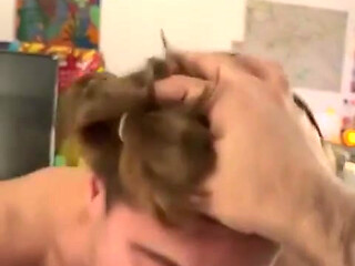 Big Macho Gets Blowjob From His Feminine Husband