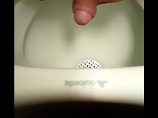 I spy on myself while I pee in a public urinal