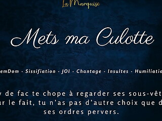 Mets ma Culotte - French femdom sissification audio joi cei