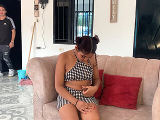 Indian girl pays debt with her rich ass and lets the cream be poured into her mouth.