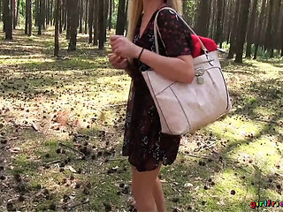 Petite Keira and Michelle find a secluded spot deep in the forest.