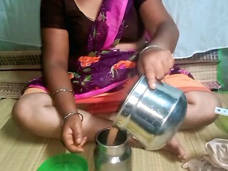 Saree Aunty Hardcore with Stepbrother Show Hairy Pussy