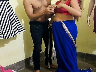Indian Sister-in-law Came to Tailor Blouse and Started