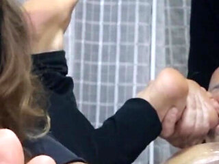 Luana Mummified with Plastic Wrap