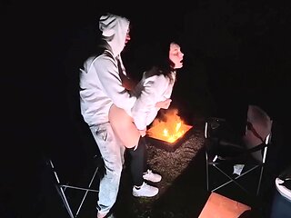 Doing barbecue on a Sunday evening and fucking a whore wife