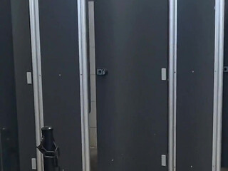 I Almost Got Caught Showing off Inside the Shower Room Where the Truck Drivers Bathe.