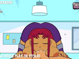 Starfire Full Scenes Creampie Compilation - Hole House Game [Rule 34, Hentai, Cartoon]