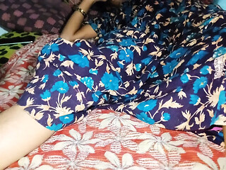 Horny Indian step sis gets her tight Indian pussy fucked in a rough and