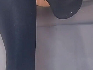 72 Black High Socks Feet Worship2