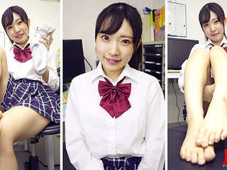 She Jerks You with a Filthy Sock - Hikaru Minazuki, School Uniform, Spit POV