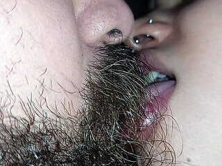 Moaning and Licking: Horny Brazilian Girl Kisses His Cock in POV Handjob