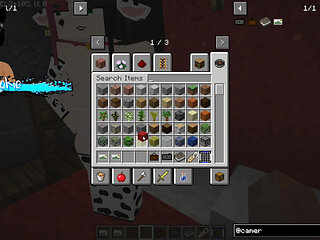Minecraft Jenny Mod Fapcraft - Ellie, a Goth dommy mommy with a cow bikini and tasty milkers