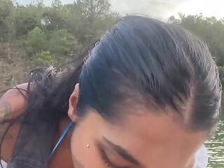 Yasmina Khan Milks Me on the Jet Ski and Swallows All My Milk