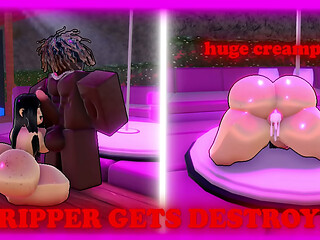 Fucked a Slutty Stripper and Turned Her Into My Cum dump (ROBLOX)