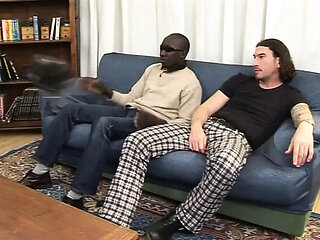 Hottest Interracial Orgy with Hairy Blonde Gangbang