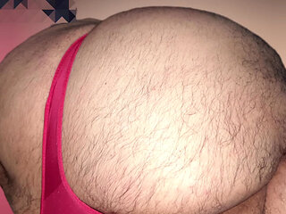 Masturbate Usin Red Thong