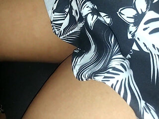 Real Outdoor, Ask for Information to a Stranger with No Panties Outdoor Adventure and Was Giving a Ride
