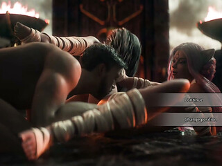 The Seven Realms 44 Atlas Kagome and Lilian Threesome Scene