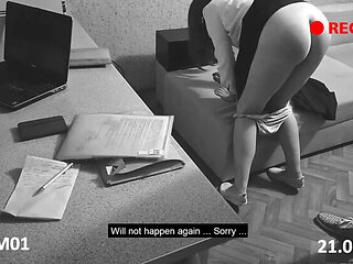 SweetAndFlow Russian Teen Spanked Hard By Director In School Uniform Punishment