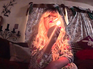 Cheryl's Smoke Break Thinking About Your Cock