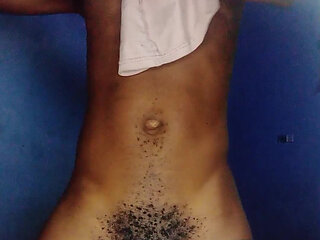 Huge dick male gay surprise himself with a morning fuck.