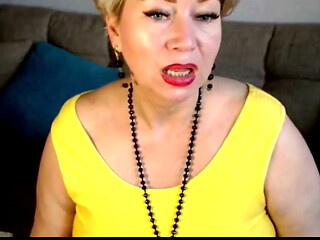 My Wife Is a Cool Webcam Slut Hot Mature Bitch in Yellow Dress